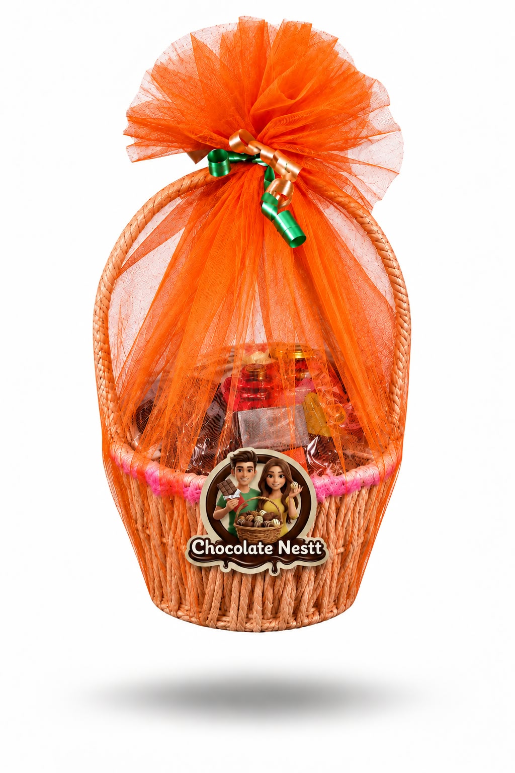 Chocolate Nestt branded gift basket hamper