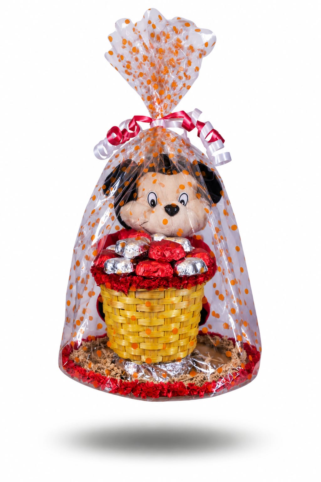 Mickey teddy chocolate basket