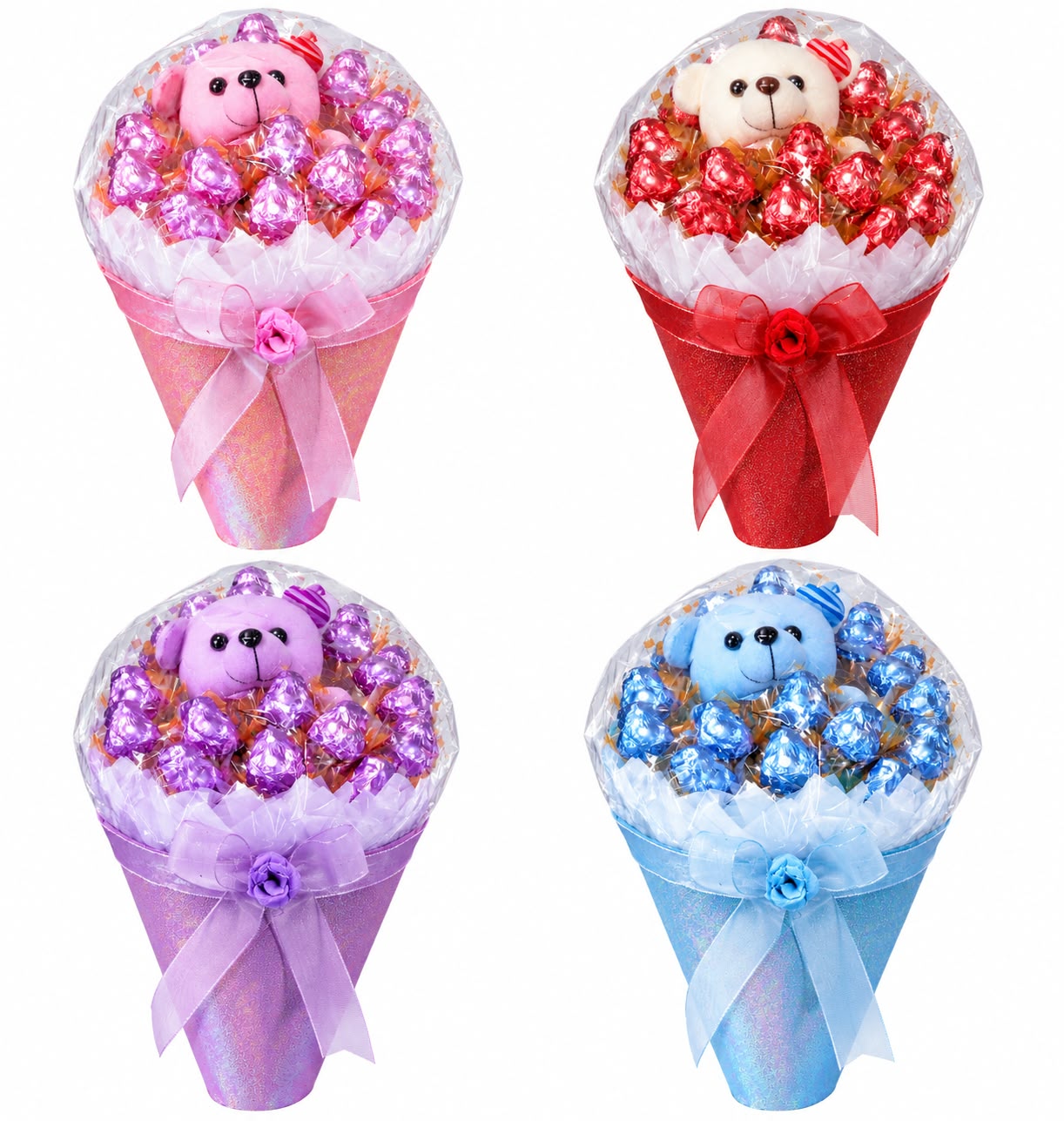 Teddy cone bouquet collection